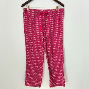Vineyard Vines Christmas Whale Pajama Bottoms – Fuchsia, Like New - Medium